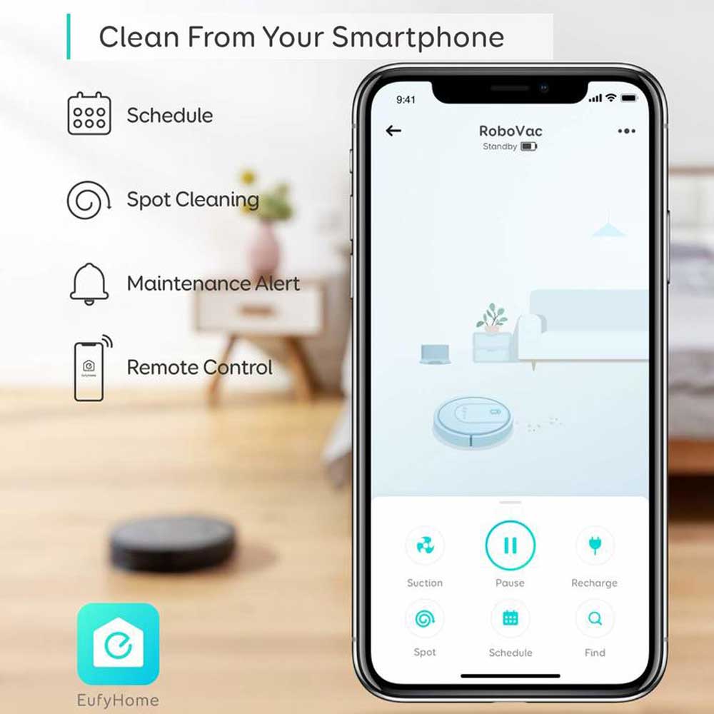 Best Buy Eufy RoboVac G10 Hybrid Robotic Vacuum Cleaner T2102211