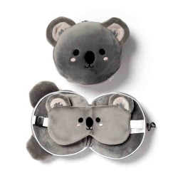 Relaxeazzz Kids Travel Pillow & Eye Mask - Koala 可愛樹熊造型兒童旅行枕及眼罩組