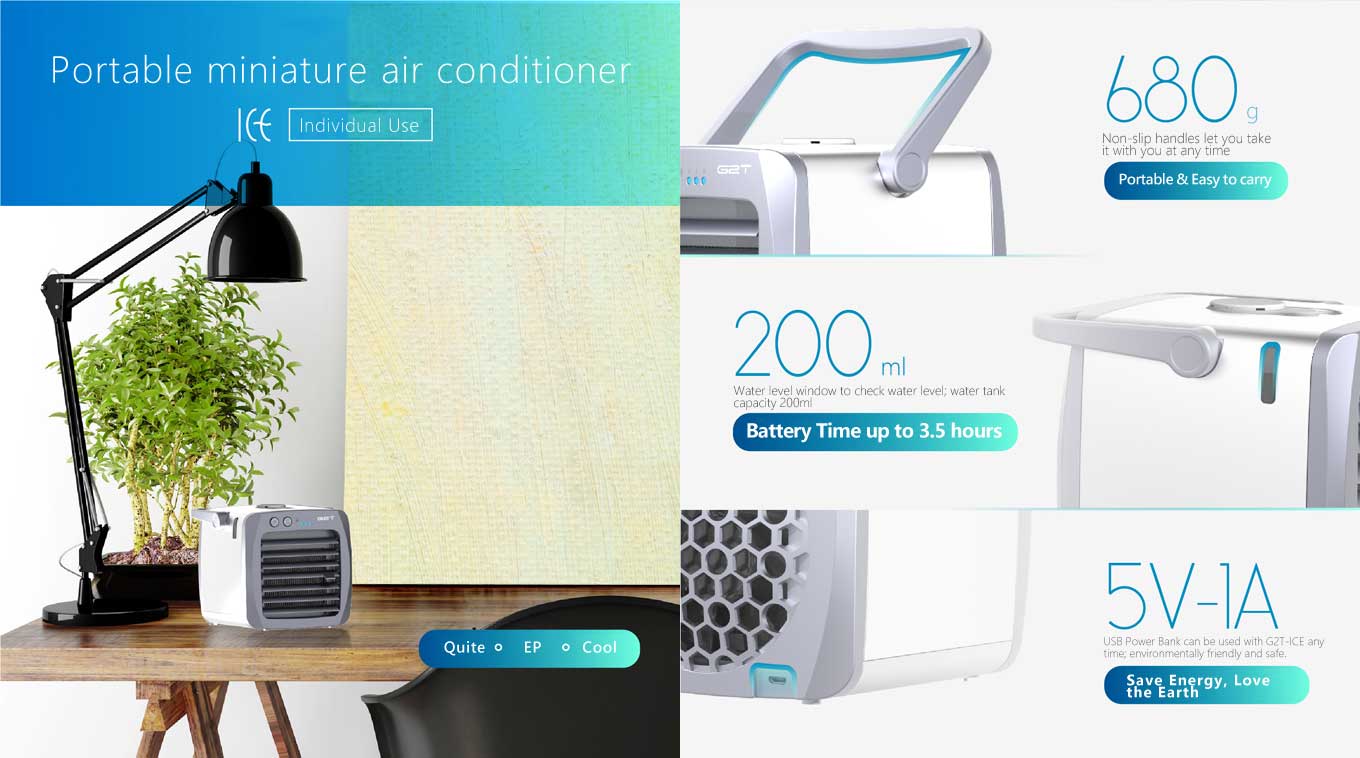 Moai G2T-ICE mini nano purifier and air cooler