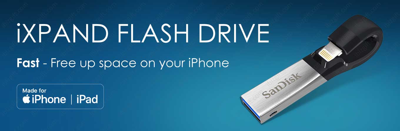 SanDisk iXpand Flash Drive. Fast - Free up space on your iPhone.